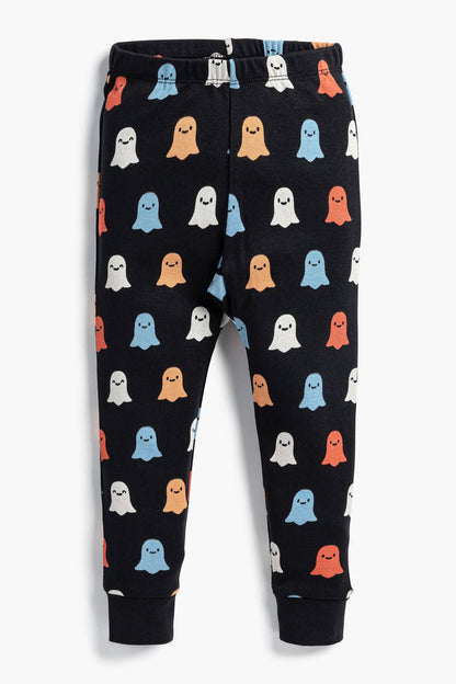 Colorful Ghosts Halloween Kids Two-Piece Pajama Set