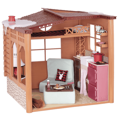 Winter cabin playset