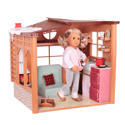 Winter cabin playset