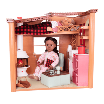 Winter cabin playset