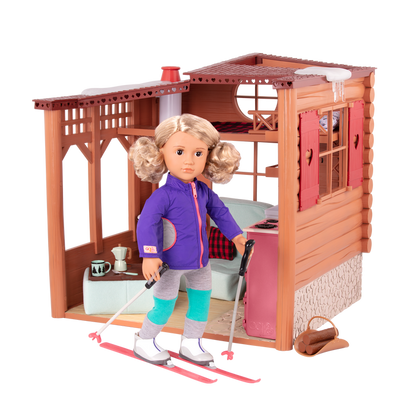 Winter cabin playset