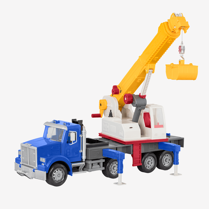 Blue toy jumbo crane truck