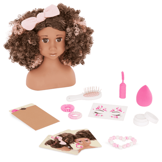 Our Generation Sparkles of Fun Styling Head Doll Davina