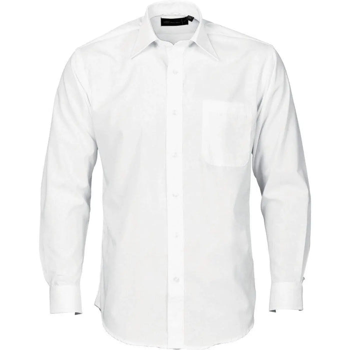 DNC Workwear Corporate Wear White / 5XL DNC WORKWEAR Polyester Cotton Long Sleeve Business Shirt 4132