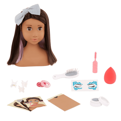Our Generation Sparkles of Fun Styling Head Doll Domenique