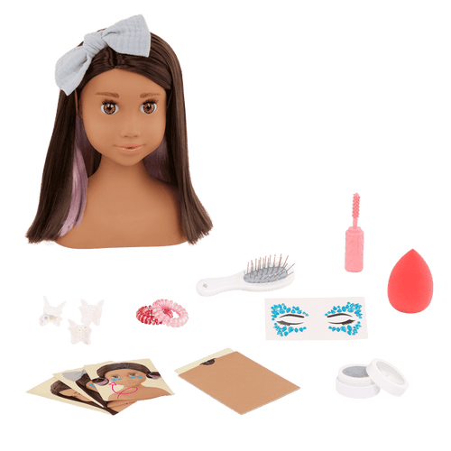 Our Generation Sparkles of Fun Styling Head Doll Domenique