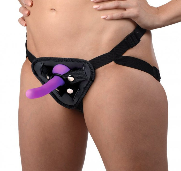 Double G Deluxe Vibrating Strap On Kit Image 2