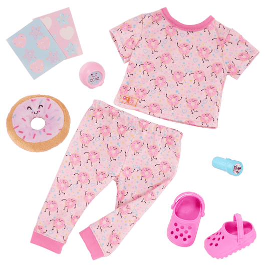 Our Generation Dreaming of Donuts Pajama Outfit for 18 inch Doll