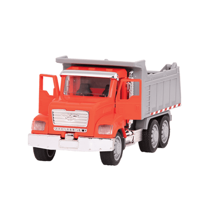 Small Micro Series Orange toy dump truck