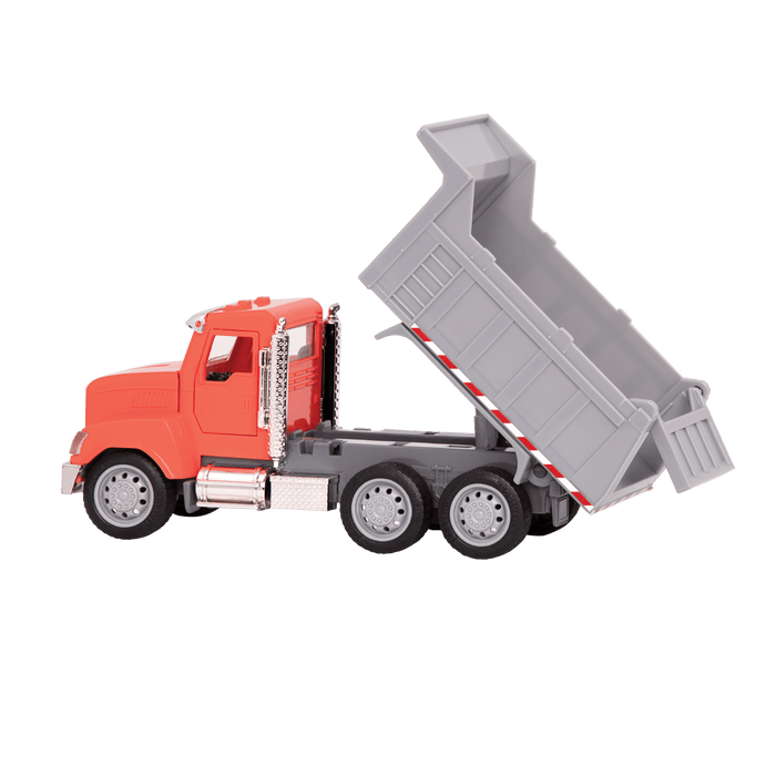 Small Micro Series Orange toy dump truck