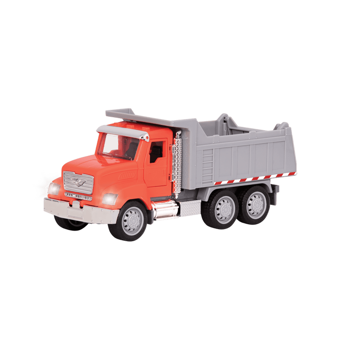 Small Micro Series Orange toy dump truck