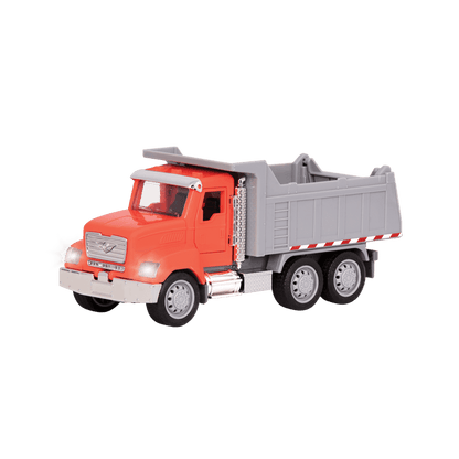 Small Micro Series Orange toy dump truck