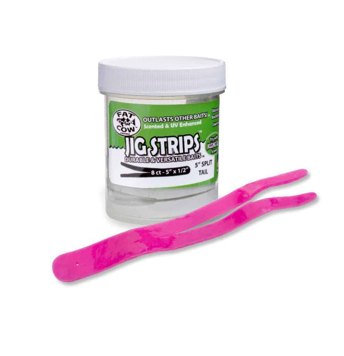 fat-cow-jig-strips-split-tail-hot-bubblegum