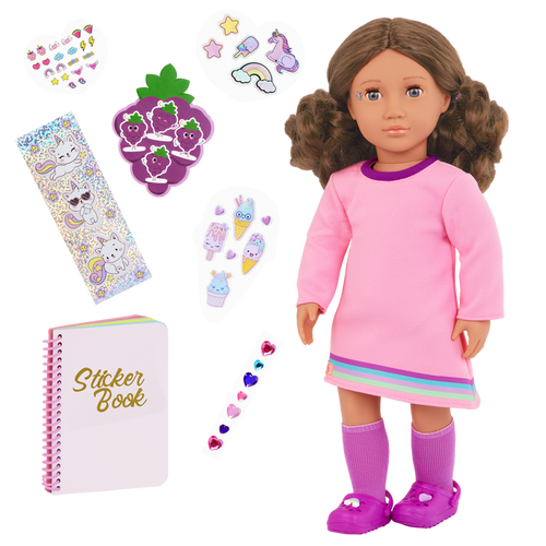 Our Generation 18-inch Doll Finley & Stickers