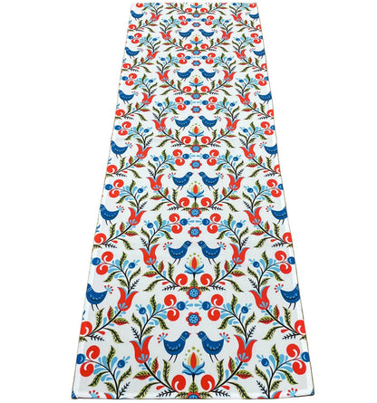 Flowers & Bluebirds Table Runner