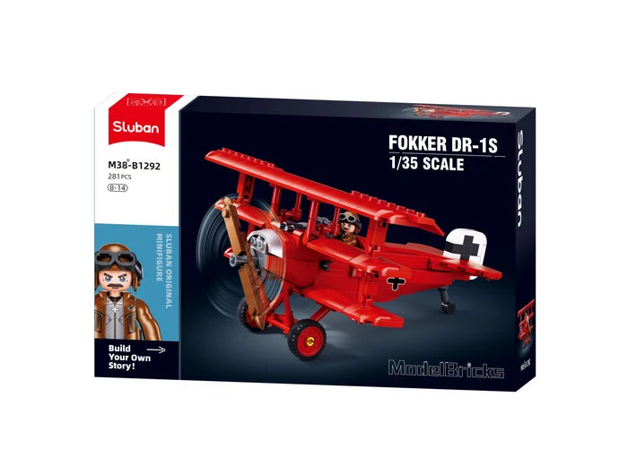 Fokker DR-1S Building Bricks (281 pc)