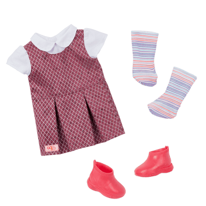 Our Generation Doll Frederika & School Desk Bundle