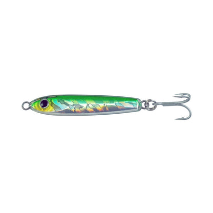 1oz - 3in / Green Mackerel / Treble Hook