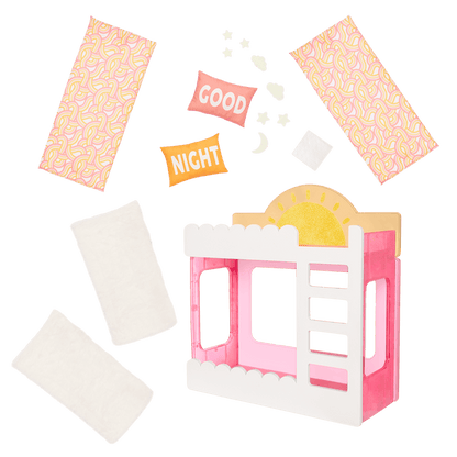 Glitter Girls pink and white bunk bed