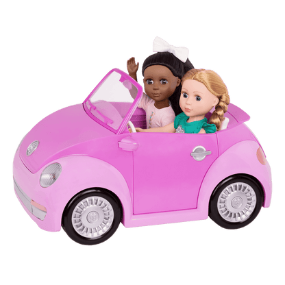 Purple toy convertible punch buggy car