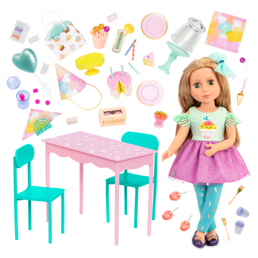 GG Surprise Birthday Party Set & Sashka - Glitter Girls