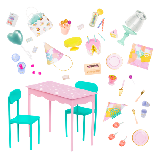 Birthday party set for dolls