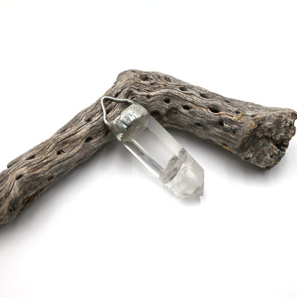 Giant Clear Quartz Soldered Point Crystal Pendant (OAK8)