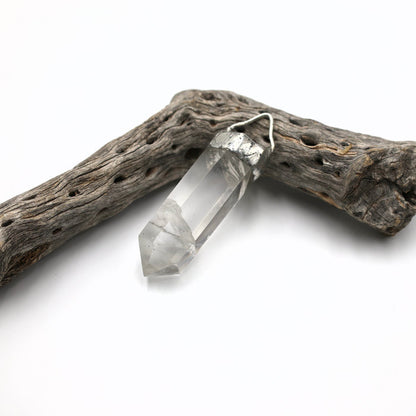 Giant Clear Quartz Soldered Point Crystal Pendant (OAK8)
