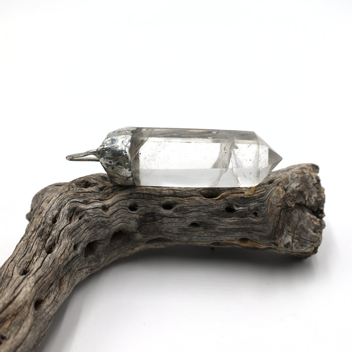 Giant Clear Quartz Soldered Point Crystal Pendant (OAK8)