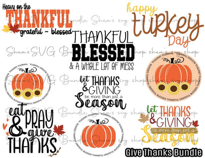 Give Thanks SVG Bundle