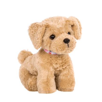 6-inch Posable Golden Poodle Pup for 18-inch Dolls