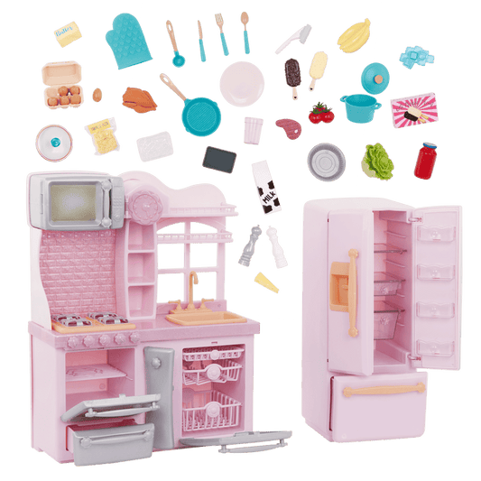 Our Generation Pink Gourmet Kitchen Playset for 18-inch Dolls