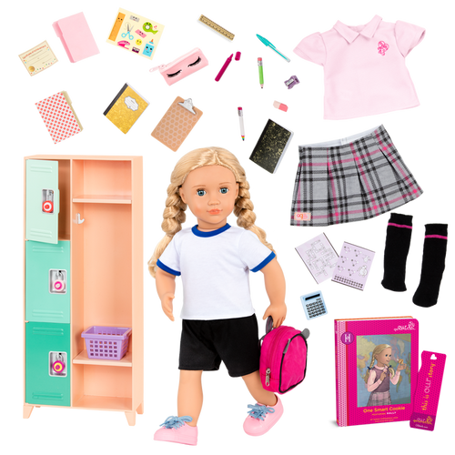 Our Generation Doll Hally & School Locker Bundle