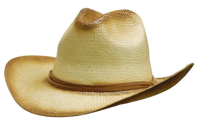 Headwear Sprayed Cowboy Hat Leather Band X12 - S4282 - City Workwear
