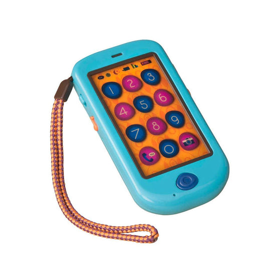 Interactive toy smartphone.