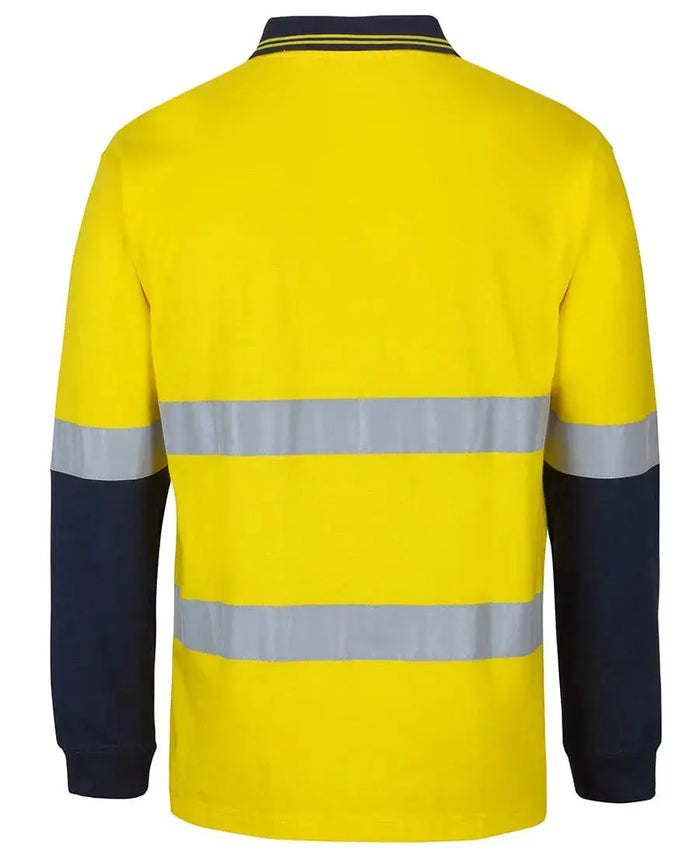 Hi Vis (D+n) L/s Cotton Polo 6DCPL Jb's Wear