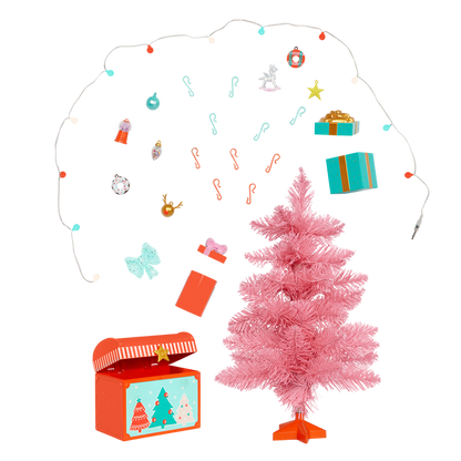 Glitter Girls holiday tree with accessories