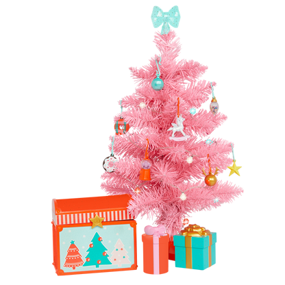 Glitter Girls holiday tree with accessories