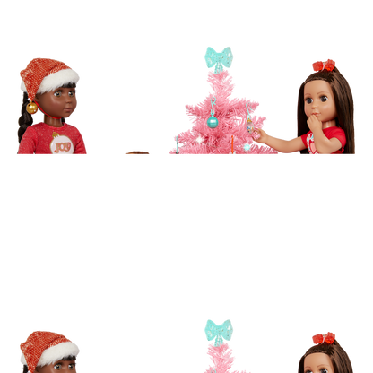 Glitter Girls holiday tree with accessories