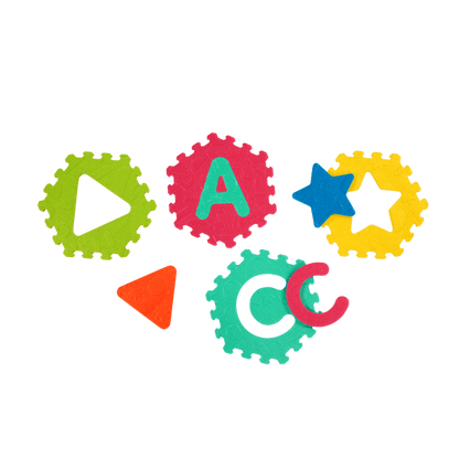Honeycomb ABCs foam play mat