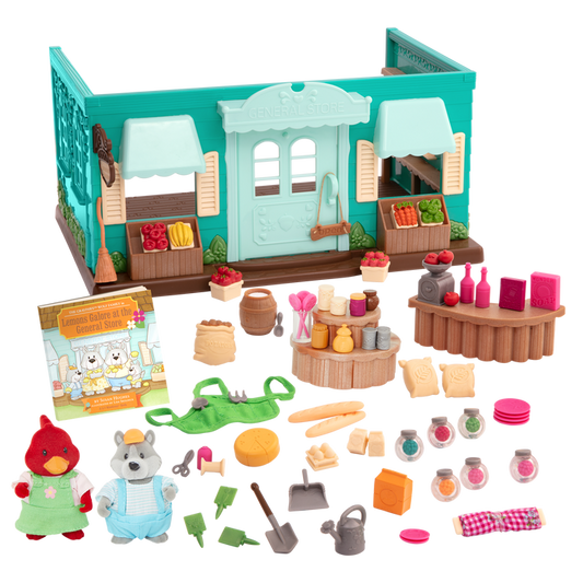 Lil Woodzeez General Store Playset with Figurines