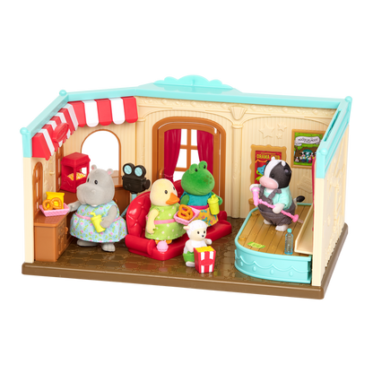 Theatre playset with animal figurines