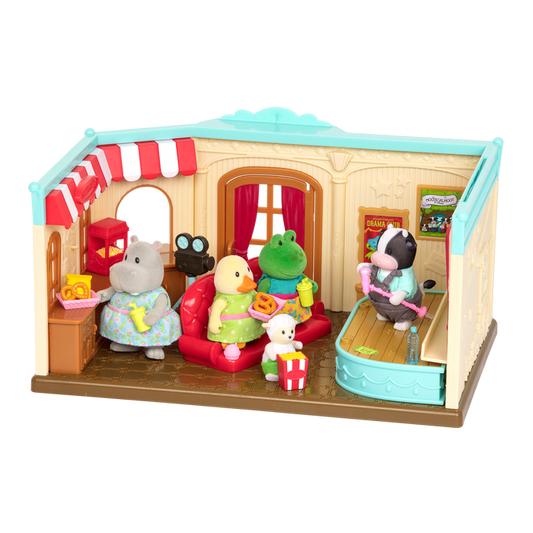 Theatre playset with animal figurines