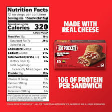HOT POCKETS PEPPERONI PIZZA ITALIAN STYLE 8 CT 36 OZ (2 LB 4 OZ)
