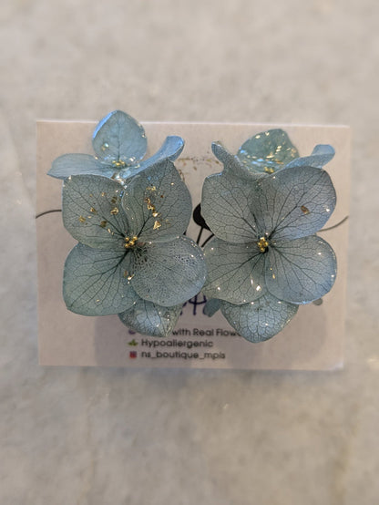 Hydrangea Hoop Earrings (Multiple Options)
