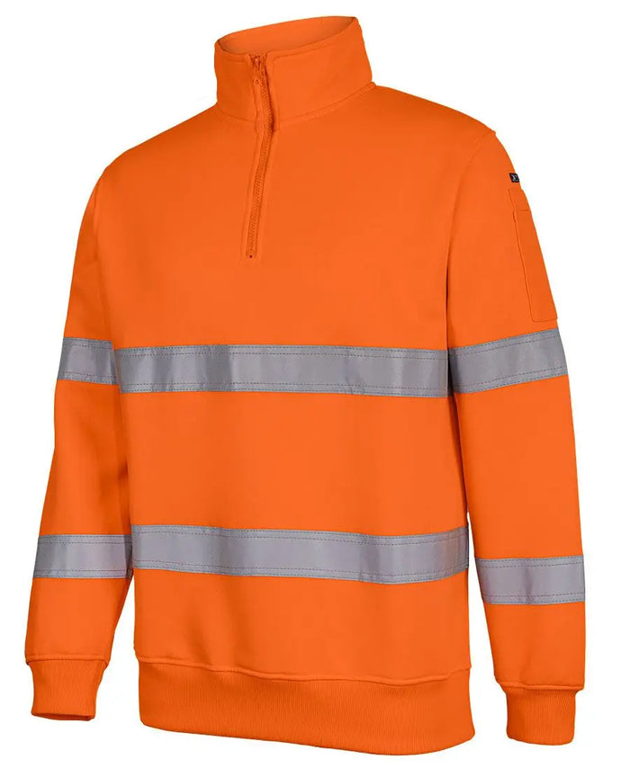 JB'S Hi-Vis 1/2 Zip Fleecy Sweat 6HZFS