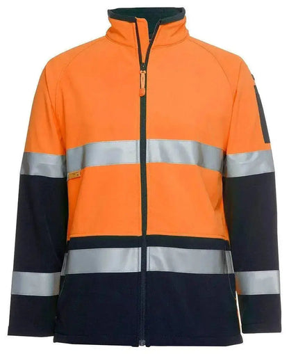 Jb's Wear Work Wear Orange/Navy / XS JB'S Hi-Vis Softshell Jacket 6D4LJ