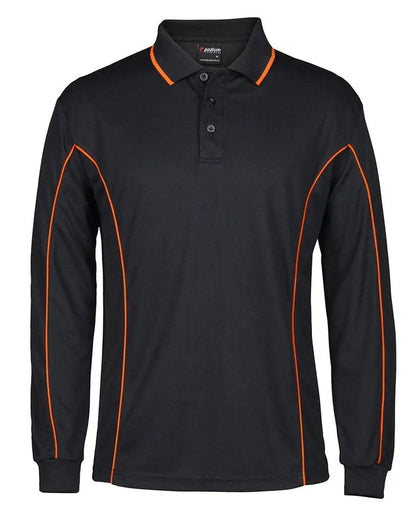 JB'S podium l/sleeve piping polo 7PIPL - Flash Uniforms