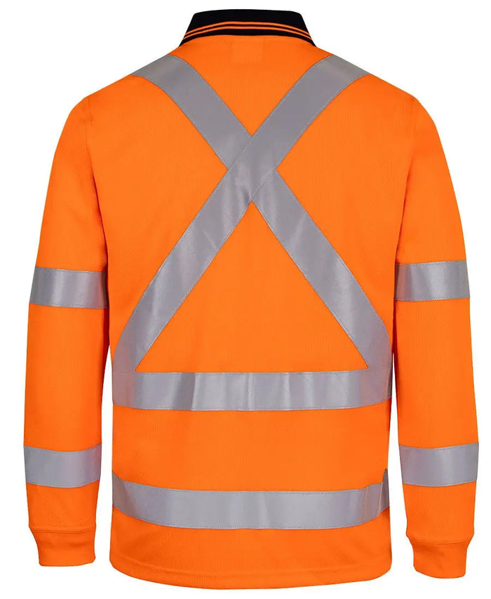 Jb's NSW QLD Rail X Back Polo Shirt 6DAQL  Metro Workwear