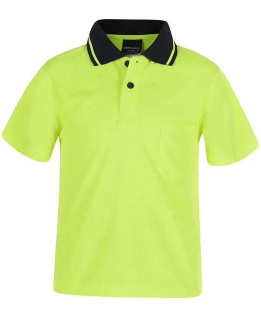 JB'S Workwear Adults Hi-Vis Non-Cuff Traditional Polo Shirt 6HVNC Jb's Wear